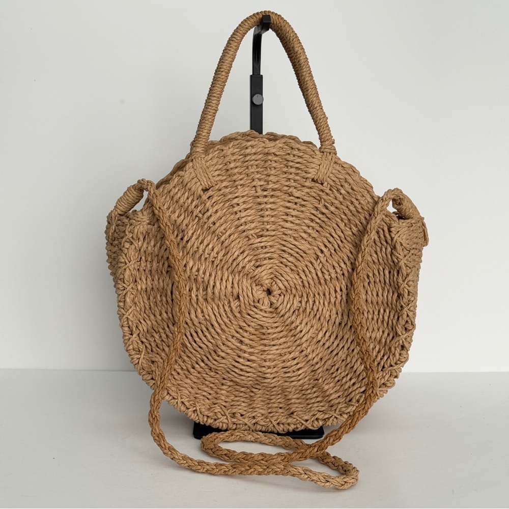 Straw Woven Bag Straw Tote Bag Straw Bag Large St… - image 2